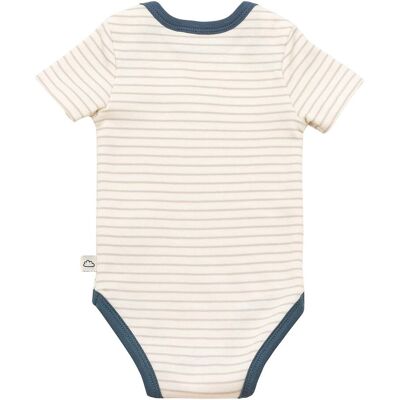 Bornino 3er-Pack Bodys kurzarm On the road natur blau 50/56 Bornino 3er-Pack Bodys kurzarm On the road natur blau 50/56
