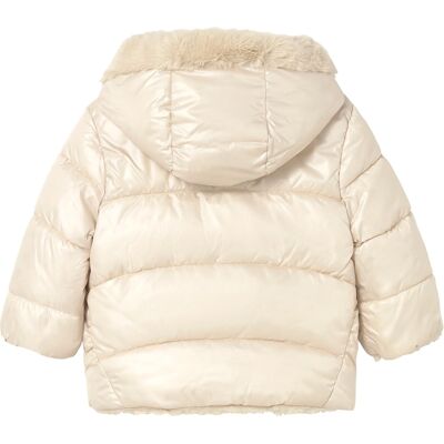 Mayoral Wende-Steppjacke mit Kapuze Plüsch beige Mayoral Wende-Steppjacke mit Kapuze Plüsch beige