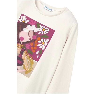 Mayoral Shirt langarm Mädchen Blumen natur Mayoral Shirt langarm Mädchen Blumen natur