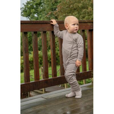 Joha Overall mit Klappfuß Wolle/Seide beige 68/74 unisex Joha Overall mit Klappfuß Wolle/Seide beige 68/74 unisex