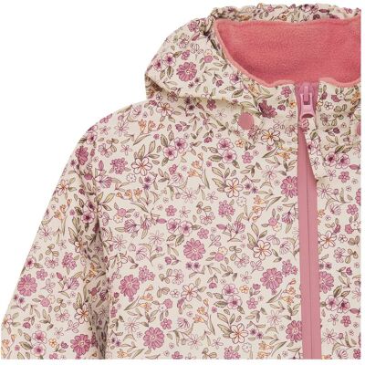 CeLaVi 2-tlg. Set Regenjacke und Regenhose Blumen beige rosa CeLaVi 2-tlg. Set Regenjacke und Regenhose Blumen beige rosa