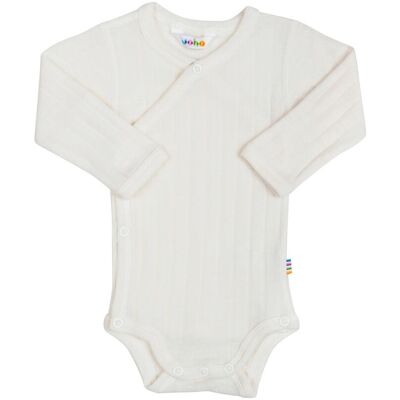 Joha Wickelbody langarm Wolle/Seide natur 50 unisex Joha Wickelbody langarm Wolle/Seide natur 50 unisex