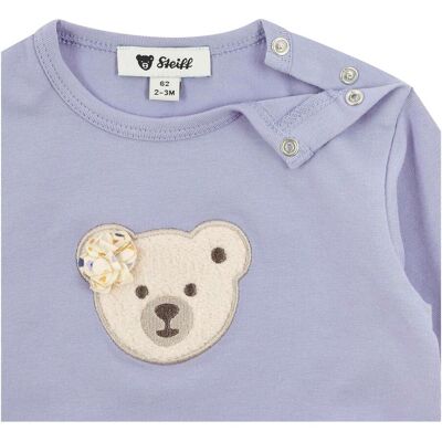 Steiff Shirt langarm Bär lila Steiff Shirt langarm Bär lila