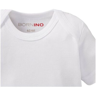 Bornino Body kurzarm weiss 62/68 unisex Bornino Body kurzarm weiss 62/68 unisex