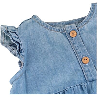 Maximo Kleid mit Flügelarm Denimoptik denim 86/92 Maximo Kleid mit Flügelarm Denimoptik denim 86/92