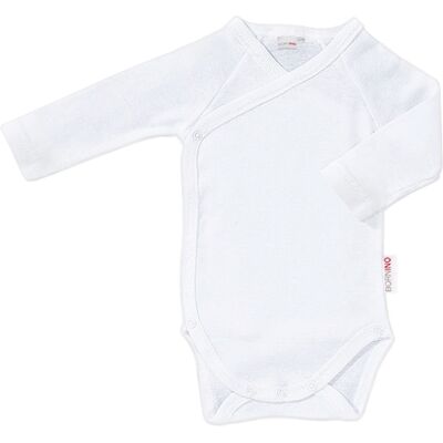 Bornino Wickelbody langarm weiss 62/68 unisex Bornino Wickelbody langarm weiss 62/68 unisex
