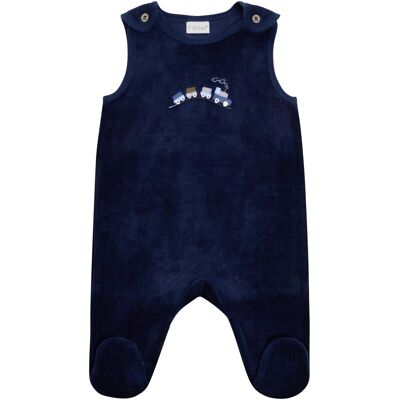 Fixoni Strampler-Set Zug blau Fixoni Strampler-Set Zug blau