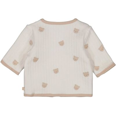 Feetje Wendejacke Bären-Stickerei Rippqualität natur beige unisex Feetje Wendejacke Bären-Stickerei Rippqualität natur beige unisex