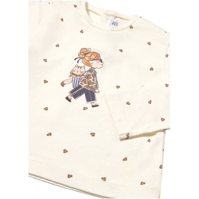Mayoral Shirt langarm Mädchen Katze natur mehrfarbig Mayoral Shirt langarm Mädchen Katze natur mehrfarbig