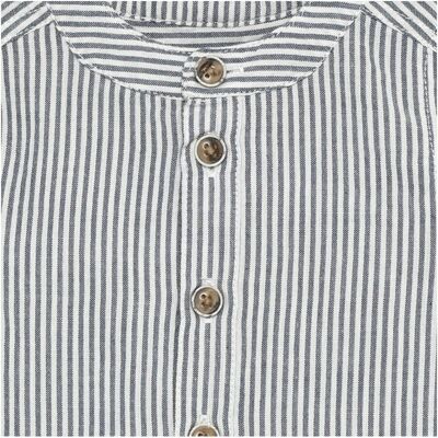 Huttelihut Hemd langarm Stehkragen Ringel blau weiss Huttelihut Hemd langarm Stehkragen Ringel blau weiss