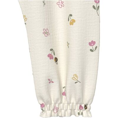 s.Oliver Musselin-Hose Blumen Bienen natur mehrfarbig s.Oliver Musselin-Hose Blumen Bienen natur mehrfarbig