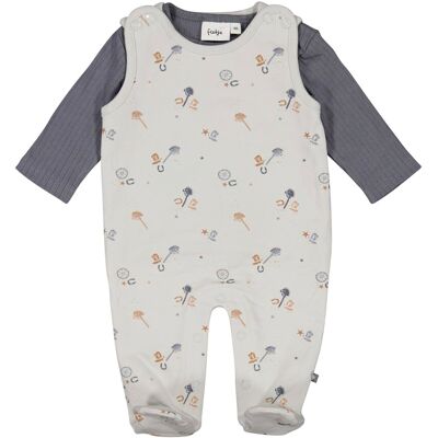 Feetje Strampler-Set Ranch blau mehrfarbig Feetje Strampler-Set Ranch blau mehrfarbig