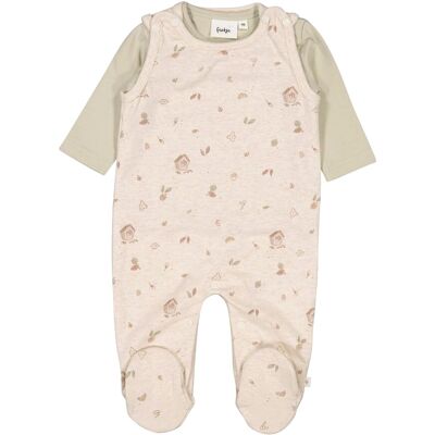 Feetje Strampler-Set Herbst beige gruen unisex Feetje Strampler-Set Herbst beige gruen unisex