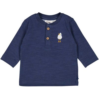 Feetje Henley-Shirt langarm Möwe blau Feetje Henley-Shirt langarm Möwe blau