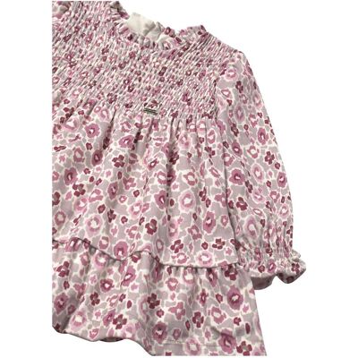 Mayoral Samt-Kleid langarm Blumen mehrfarbig Mayoral Samt-Kleid langarm Blumen mehrfarbig