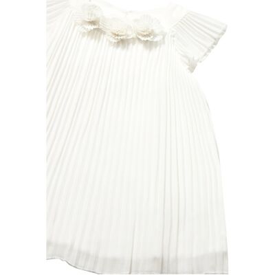 Mayoral Plissee-Kleid Flügelarm Blumen natur Mayoral Plissee-Kleid Flügelarm Blumen natur