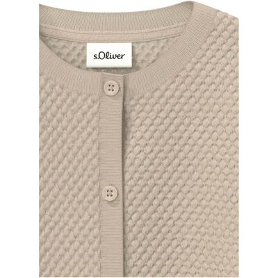 s.Oliver Strickjacke Struktur beige unisex s.Oliver Strickjacke Struktur beige unisex