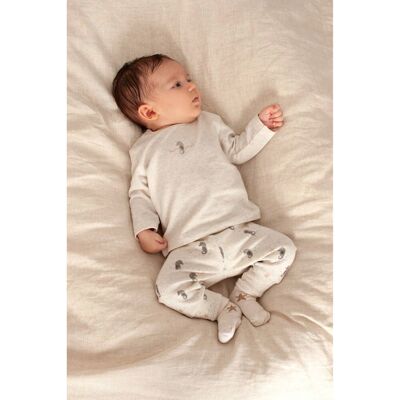 Feetje Jogginghose Seepferdchen Rippqualität beige grau unisex Feetje Jogginghose Seepferdchen Rippqualität beige grau unisex