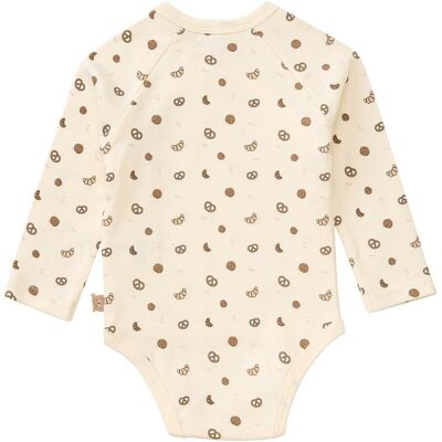 Bornino 3er-Pack Wickelbodys langarm Bakery Ringel beige blau 62/68 unisex Bornino 3er-Pack Wickelbodys langarm Bakery Ringel beige blau 62/68 unisex
