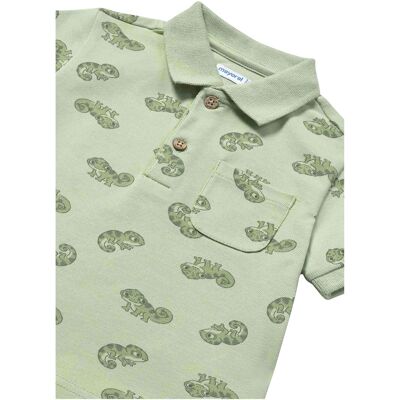 Mayoral Polo-T-Shirt Chamäleon Piqué gruen Mayoral Polo-T-Shirt Chamäleon Piqué gruen