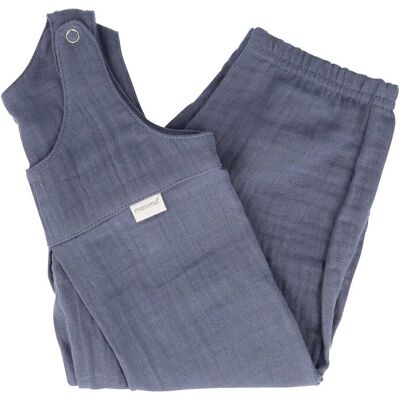 Maximo Musselin-Latzhose blau 86/92 unisex Maximo Musselin-Latzhose blau 86/92 unisex