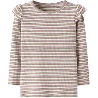 name it Shirt langarm Ringel Rippqualität rosa mehrfarbig name it Shirt langarm Ringel Rippqualität rosa mehrfarbig