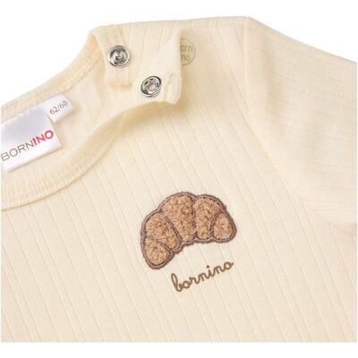 Bornino Shirt langarm Rippqualität natur 74/80 unisex Bornino Shirt langarm Rippqualität natur 74/80 unisex