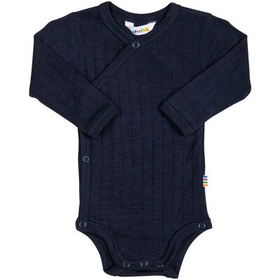 Joha Wickelbody langarm Wolle/Seide blau 50 unisex Joha Wickelbody langarm Wolle/Seide blau 50 unisex