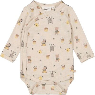 Feetje Wickelbody langarm Honigbären beige mehrfarbig unisex Feetje Wickelbody langarm Honigbären beige mehrfarbig unisex