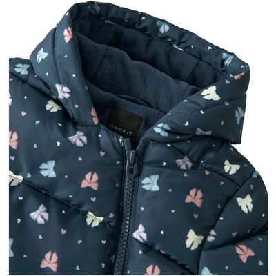 name it Steppoverall mit Kapuze Schleifen blau mehrfarbig 74/80 name it Steppoverall mit Kapuze Schleifen blau mehrfarbig 74/80