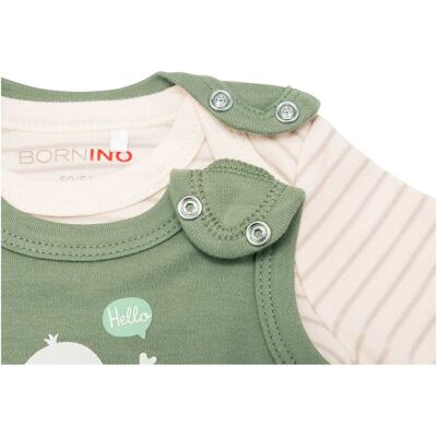 Bornino Strampler-Set 2-tlg. mit Body Sunny Adventure gruen mehrfarbig 50/56 Bornino Strampler-Set 2-tlg. mit Body Sunny Adventure gruen mehrfarbig 50/56