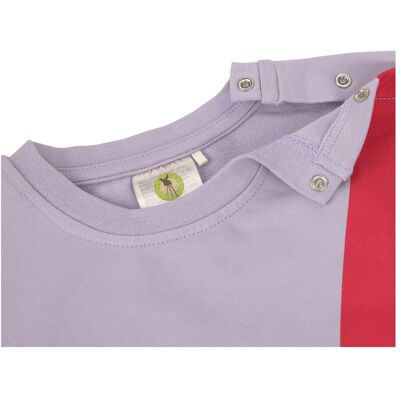 Lässig Sweatshirt Streifen lila 98/104 Lässig Sweatshirt Streifen lila 98/104