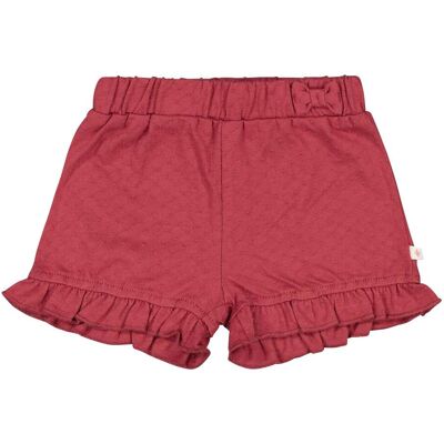 Feetje Shorts Struktur Rüschen rot Feetje Shorts Struktur Rüschen rot