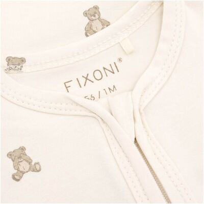 Fixoni Schlafoverall mit Fuß Teddys natur beige unisex Fixoni Schlafoverall mit Fuß Teddys natur beige unisex