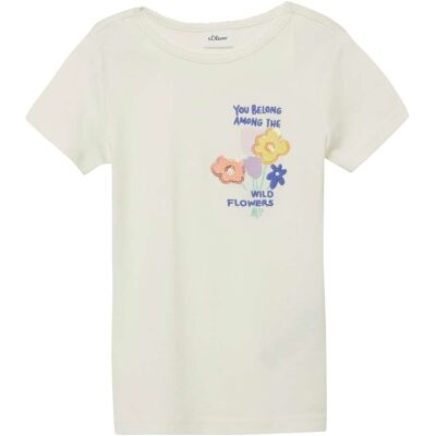 s.Oliver T-Shirt Blumen natur 116/122 s.Oliver T-Shirt Blumen natur 116/122