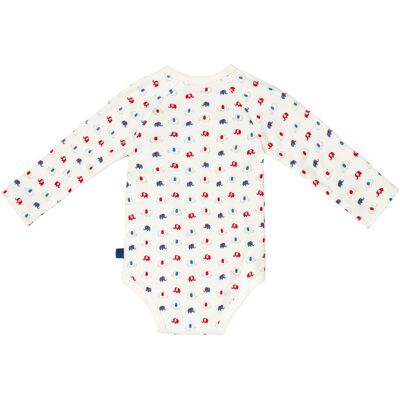 Bornino 3er-Pack Wickelbodys langarm Elefant Ringel mehrfarbig 50/56 unisex Bornino 3er-Pack Wickelbodys langarm Elefant Ringel mehrfarbig 50/56 unisex