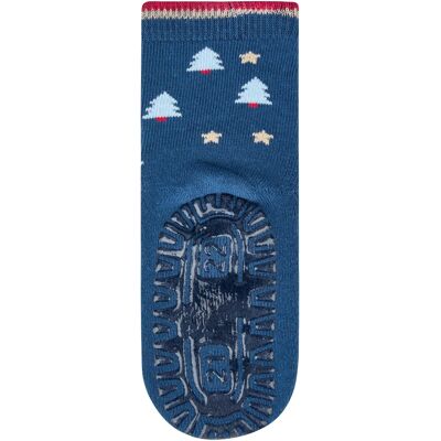Sterntaler ABS-Socken Fliesen Flitzer Weihnachtsmann blau Sterntaler ABS-Socken Fliesen Flitzer Weihnachtsmann blau