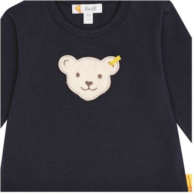 Steiff Shirt langarm Bär blau unisex Steiff Shirt langarm Bär blau unisex