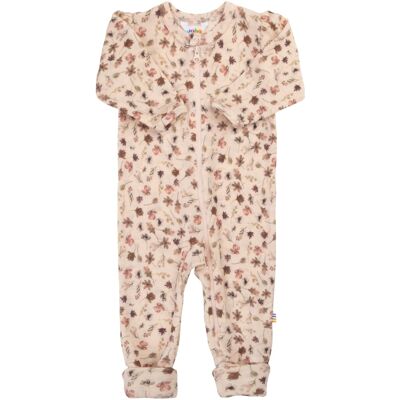 Joha Woll-Overall mit Klappfuß Blumen rosa mehrfarbig 56/62 Joha Woll-Overall mit Klappfuß Blumen rosa mehrfarbig 56/62