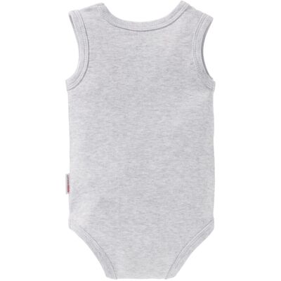 Bornino 2er-Pack Bodys ohne Arm grau 86/92 unisex Bornino 2er-Pack Bodys ohne Arm grau 86/92 unisex