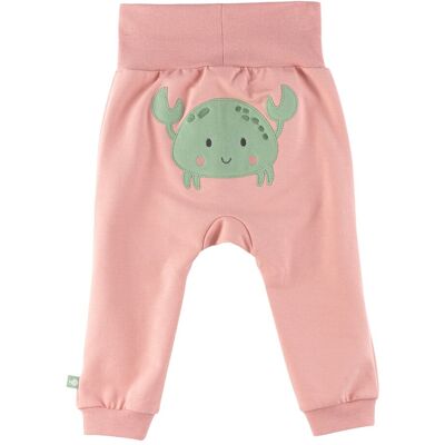 Bornino Jogginghose mit Po-Applikation Krabbe rosa 98/104 Bornino Jogginghose mit Po-Applikation Krabbe rosa 98/104