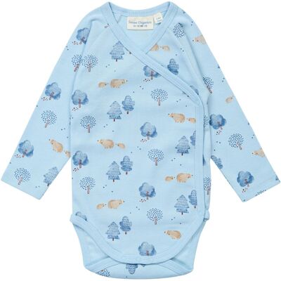 Sense Organics Wickelbody langarm Wald hellblau mehrfarbig 50/56 unisex Sense Organics Wickelbody langarm Wald hellblau mehrfarbig 50/56 unisex