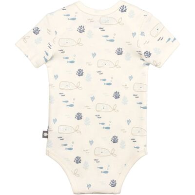 Bornino 3er-Pack Bodys kurzarm Ocean natur blau grau 98/104 Bornino 3er-Pack Bodys kurzarm Ocean natur blau grau 98/104