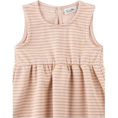 Sanetta Kleid ohne Arm Glitzer-Ringel rosa gold Sanetta Kleid ohne Arm Glitzer-Ringel rosa gold