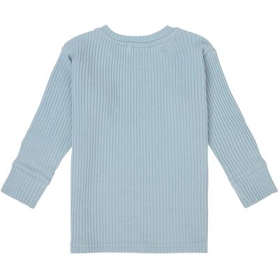 Lässig Shirt langarm Fun Club Rippqualität hellblau 98/104 Lässig Shirt langarm Fun Club Rippqualität hellblau 98/104