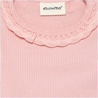 MINYMO Body langarm Rippqualität rosa MINYMO Body langarm Rippqualität rosa