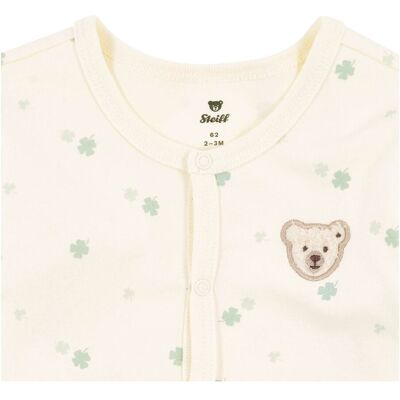 Steiff Schlafoverall Kleeblatt Bär natur gruen unisex Steiff Schlafoverall Kleeblatt Bär natur gruen unisex