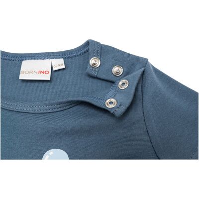 Bornino T-Shirt Maus blau 50/56 Bornino T-Shirt Maus blau 50/56