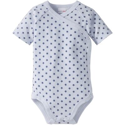Bornino 3er-Pack Wickelbodys kurzarm blau 74/80 Bornino 3er-Pack Wickelbodys kurzarm blau 74/80