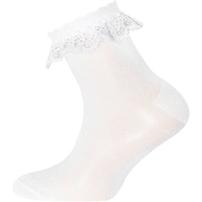 Ewers Socken mit Spitze weiss 23/26 unisex Ewers Socken mit Spitze weiss 23/26 unisex